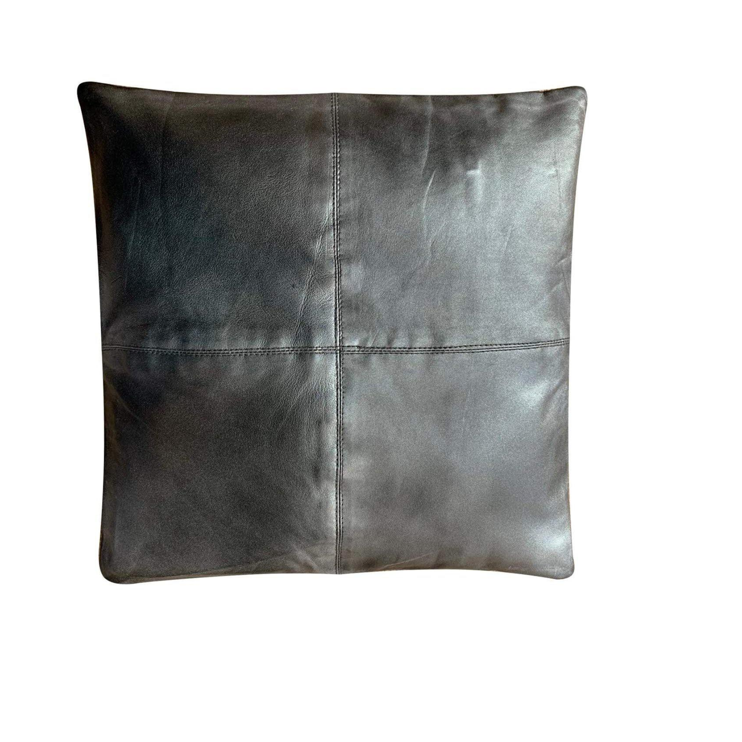 metallic genuine leather sofa cushion covers luxury look