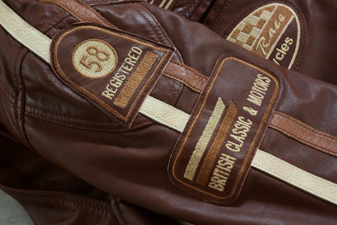 wax leather british motor jacket for men