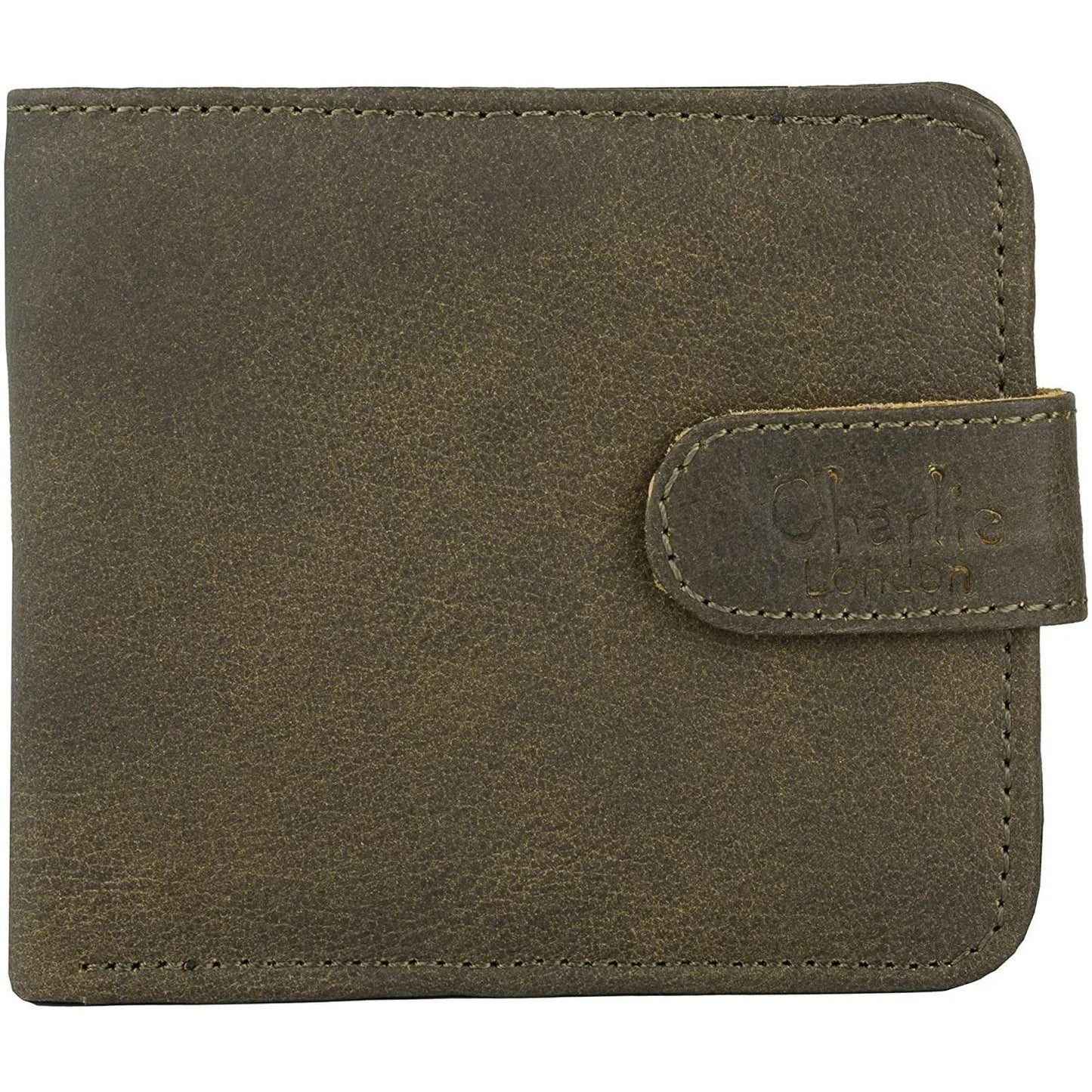 leather wallet rfid trifold genuine men's wallet with gift box