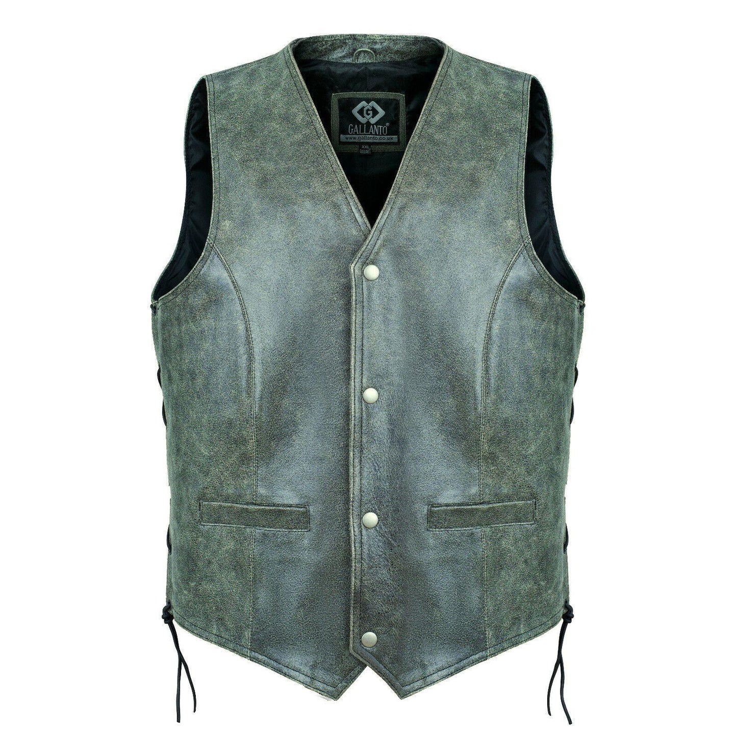 mens designer leather vest for timeless biker fashion style