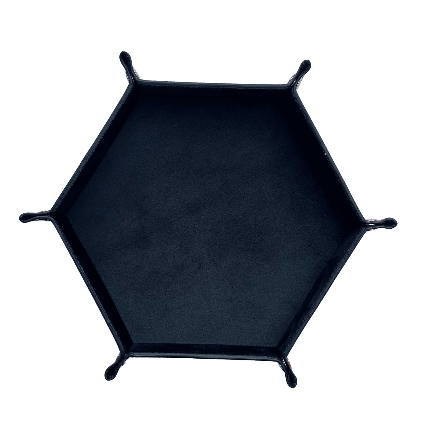 premium genuine leather hexagonal valet tray for modern organisation