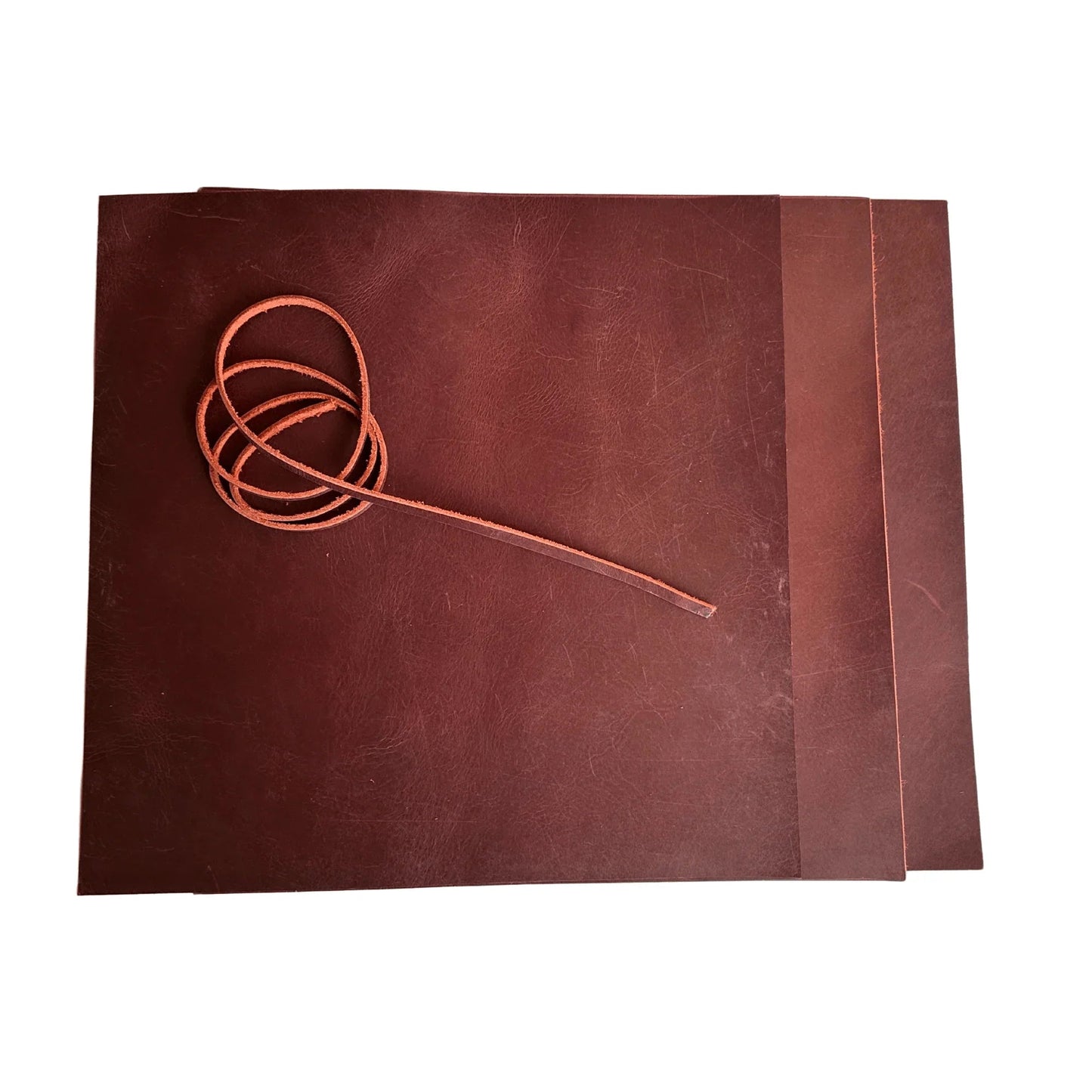 premium genuine leather sheets 3-pack with leather cord for crafts