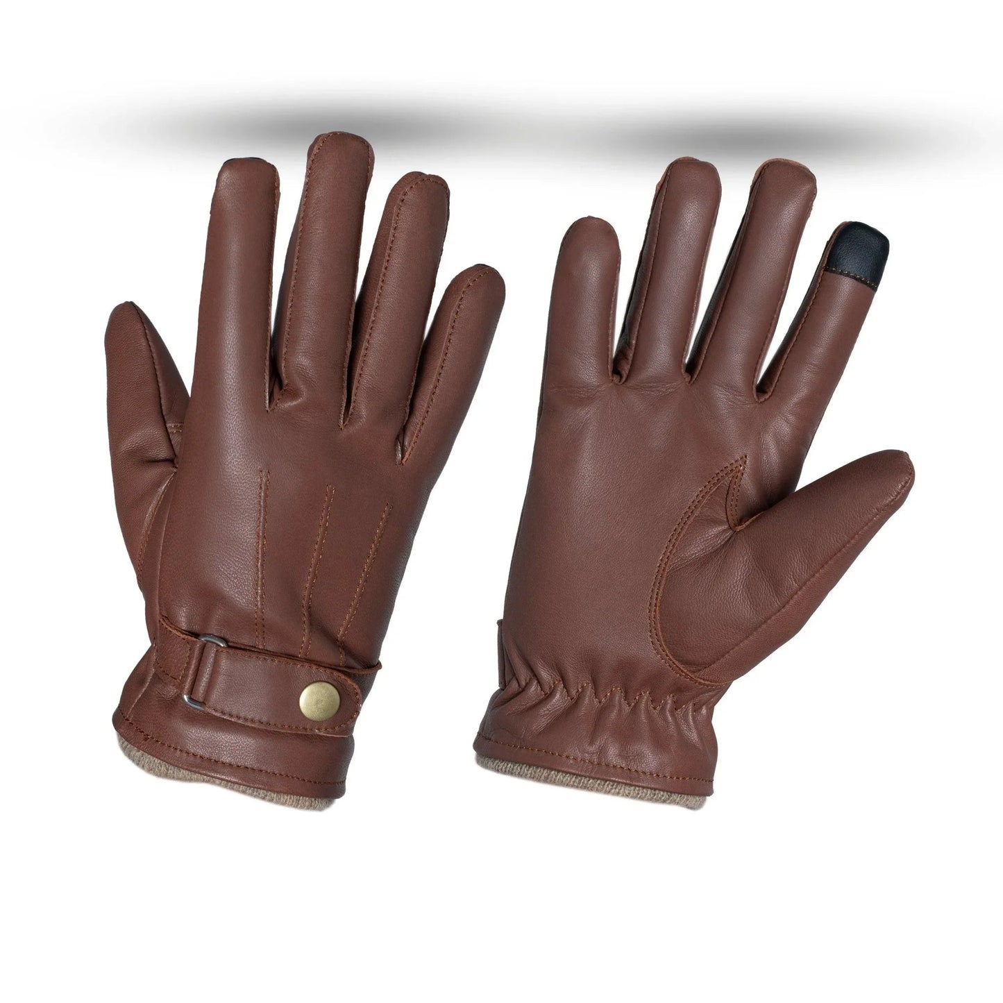 leather gloves – soft sheepskin winter touchscreen gloves for men