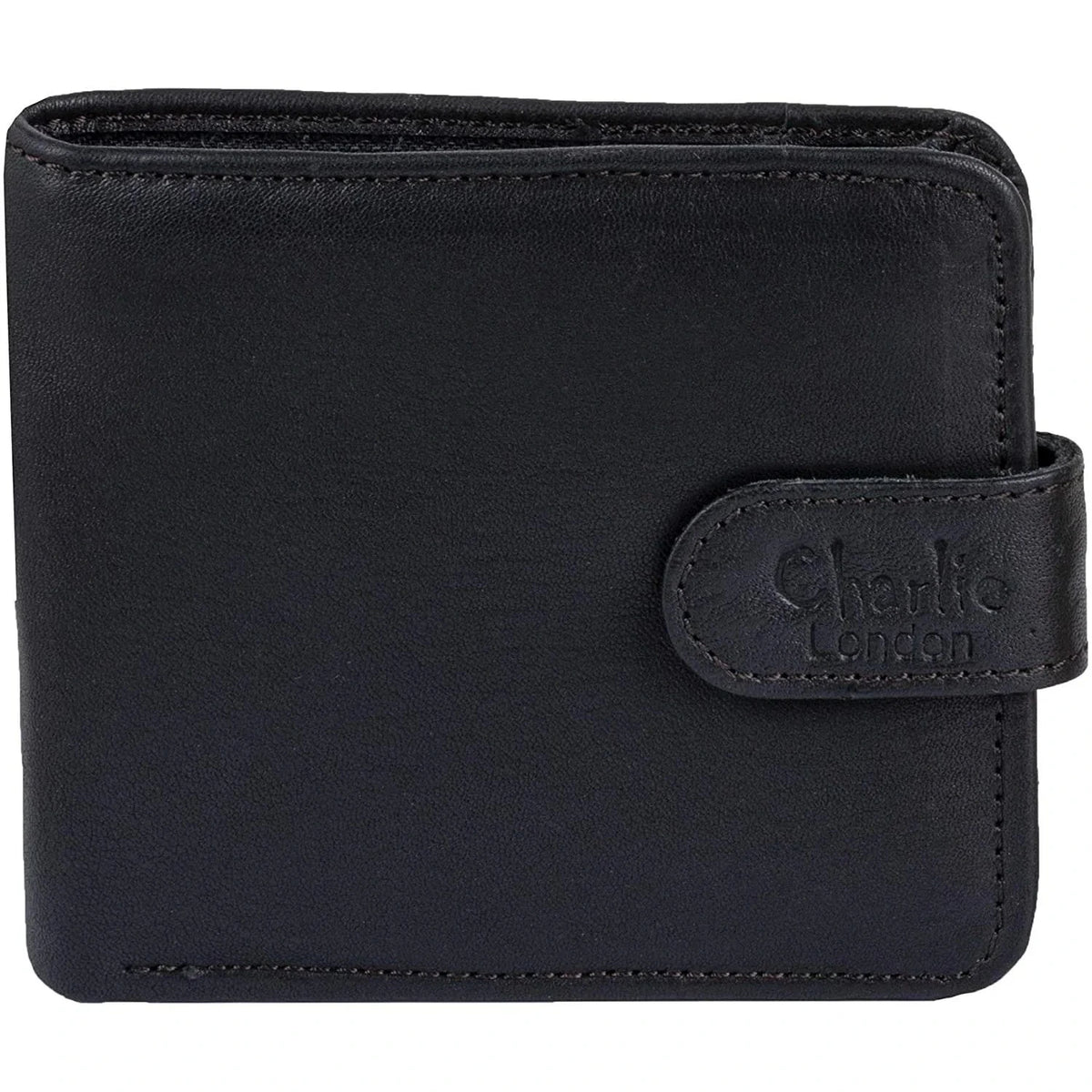 leather wallet rfid trifold genuine men's wallet with gift box