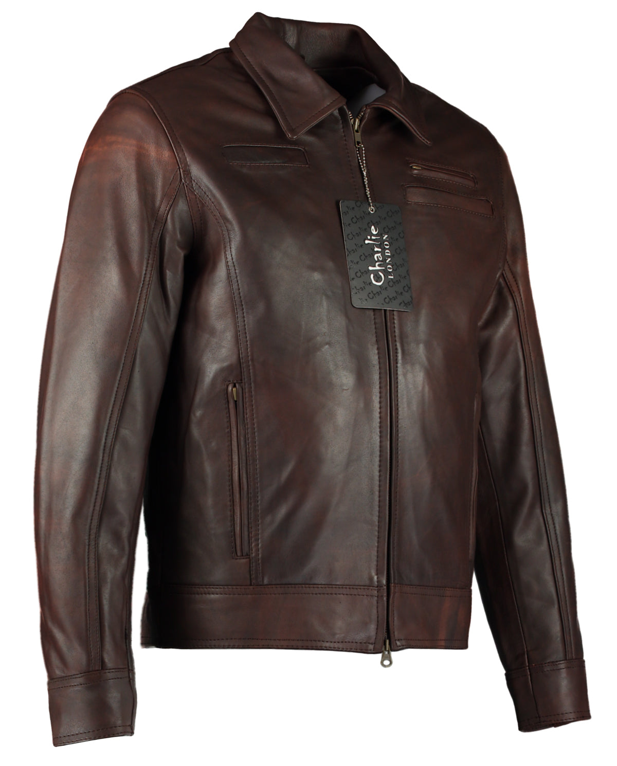 real leather jacket – looper inspired cowhide jacket