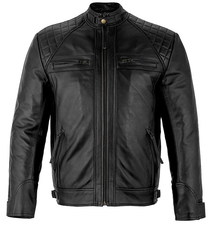 mens casual smart jackets – diamond leather biker jacket