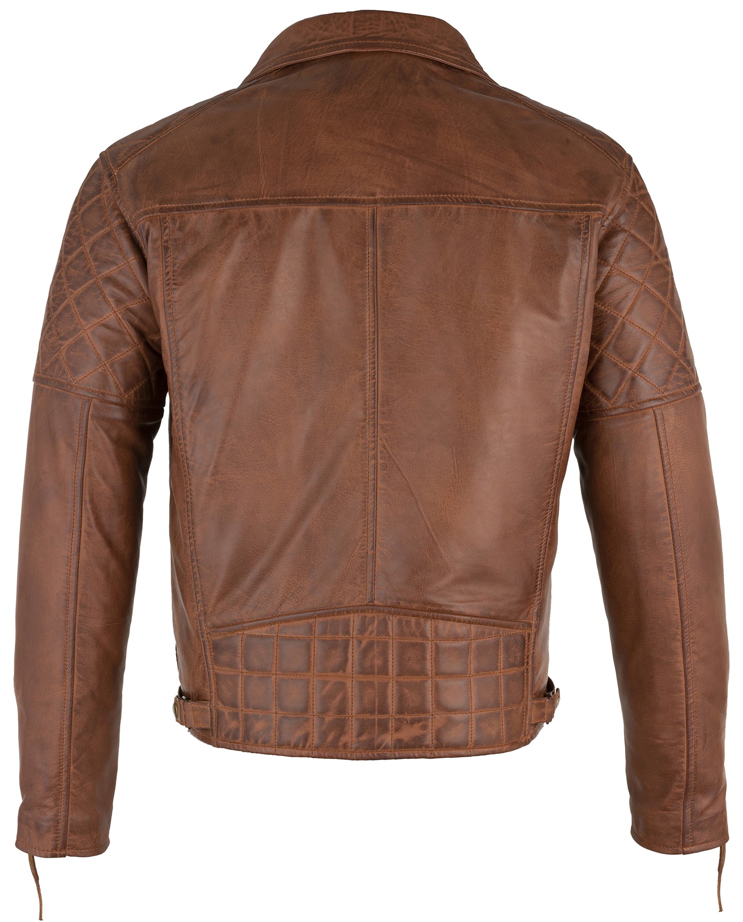 real leather jacket – ashwood diamond quilted biker jacket