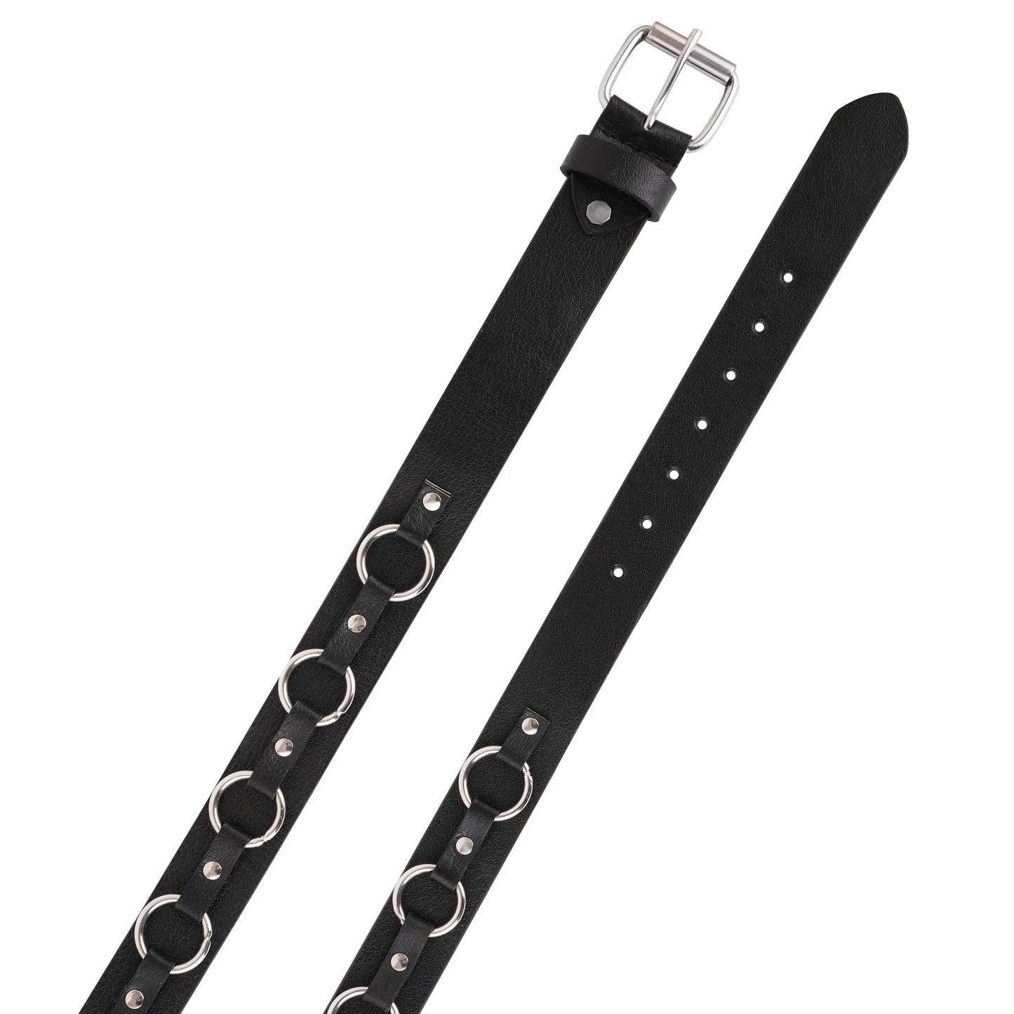 mens belts for jeans-genuine leather o-ring style belt