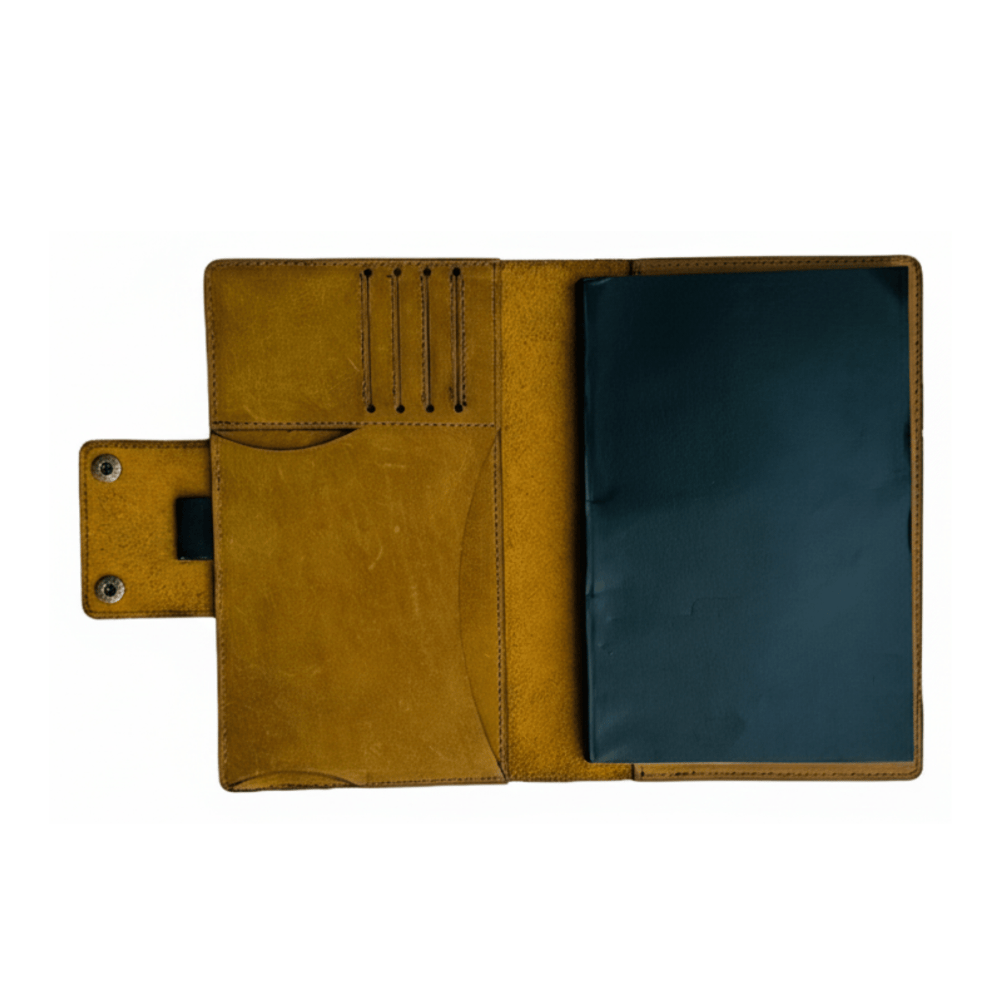 premium leather notebook cover | refillable a5 journal cover & diary