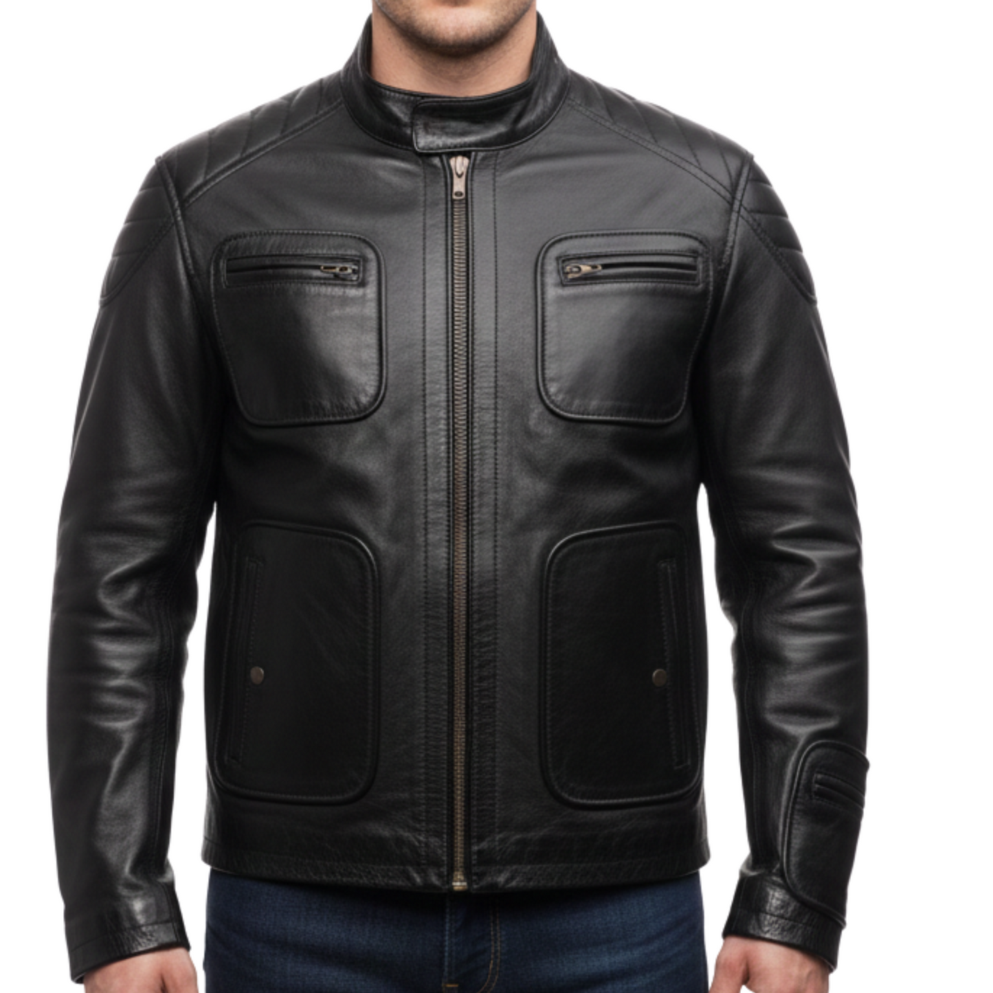 men's leather jackets kirk star trek inspired leather jacket