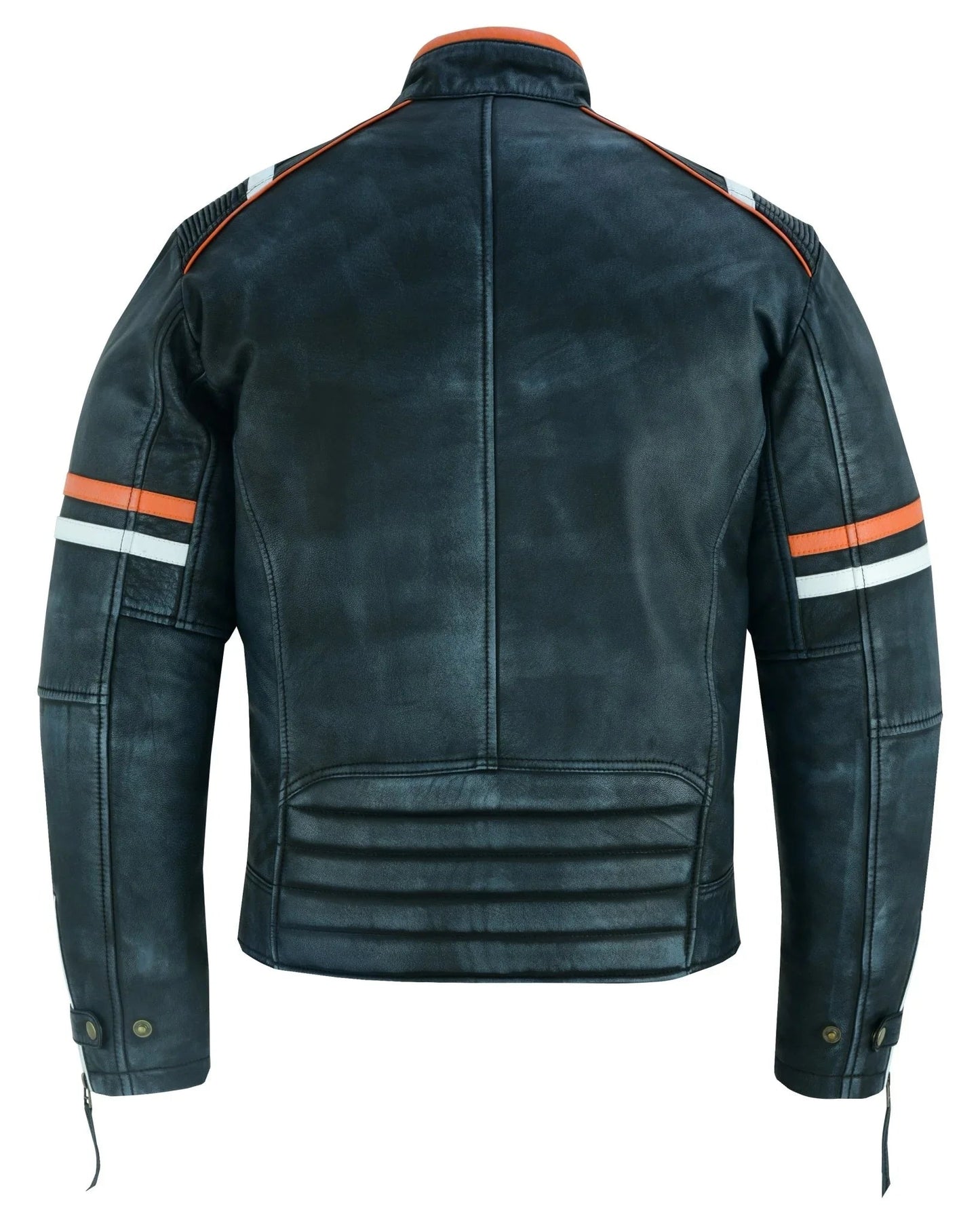 leather jacket ireland stonewash grey café racer for men