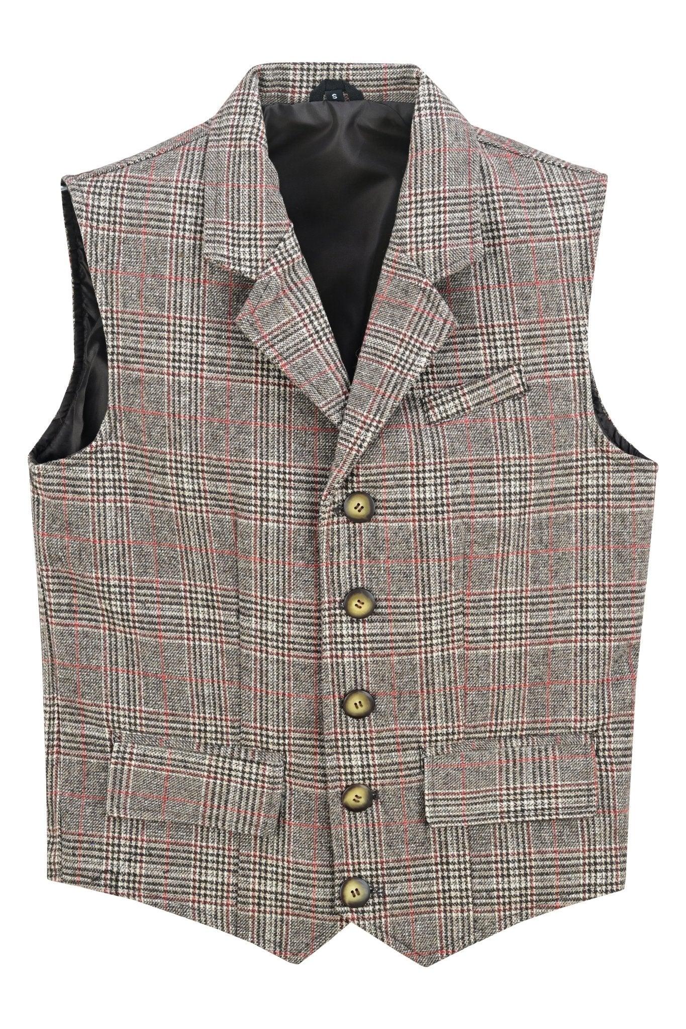 mens vest for sale with timeless tweed fashion and tailored style