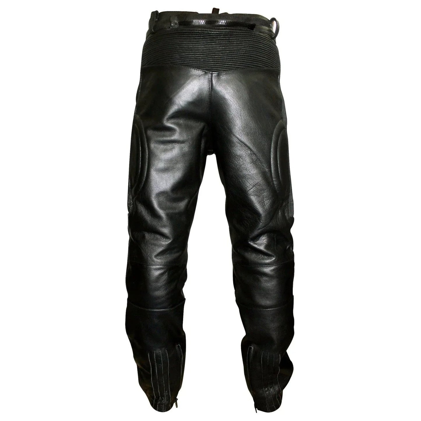 myleather limo padded biker motorcycle leather trousers pants -