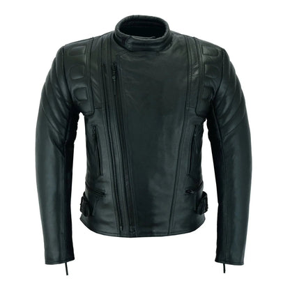 Limo Leather Jacket – Padded Armoured Motorcycle Biker Jacket