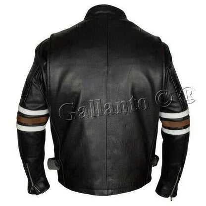 House MD Genuine Cowhide Leather Biker Jacket
