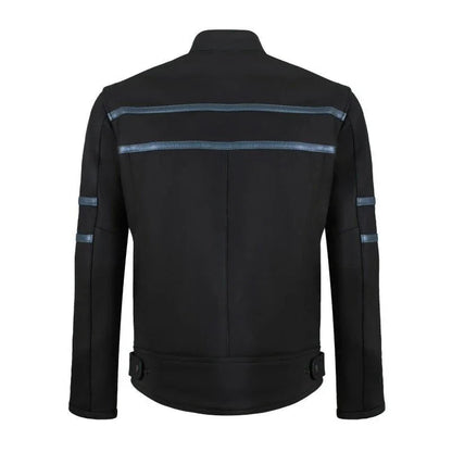 Mens Leather Biker Jacket – Genuine Cowhide Motorcycle Jacket