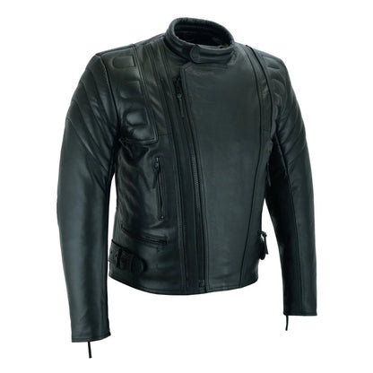 Limo Leather Jacket – Padded Armoured Motorcycle Biker Jacket