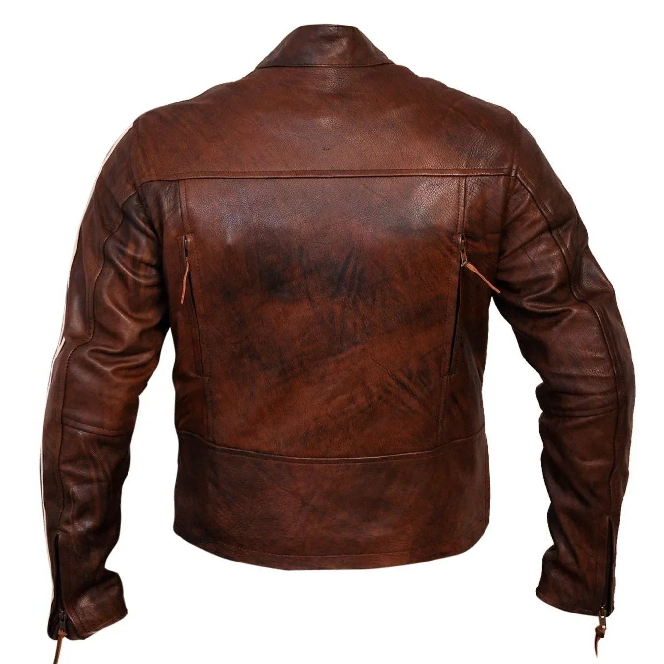 leather jacket biker jacket – tivoli retro brown cruiser leather jacket