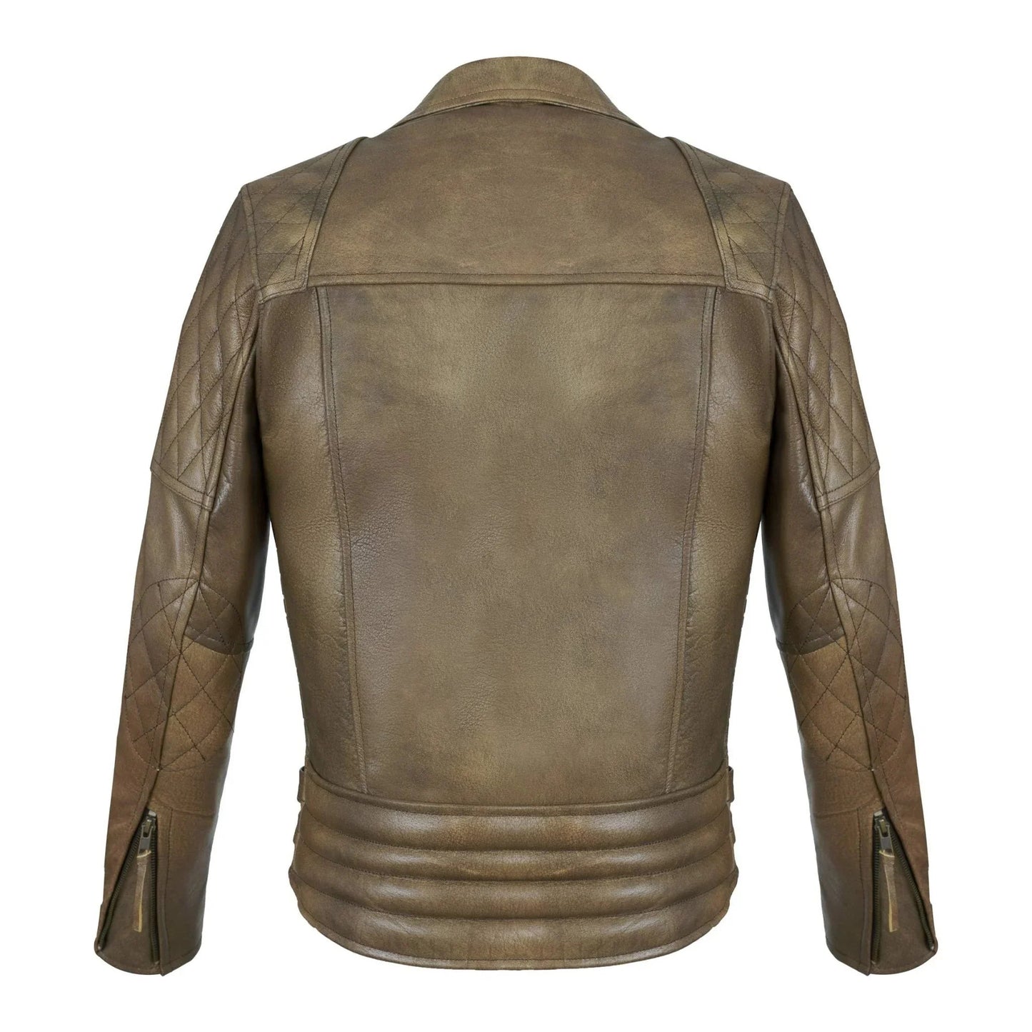 classic diamond motorcycle men's  leather biker jacket