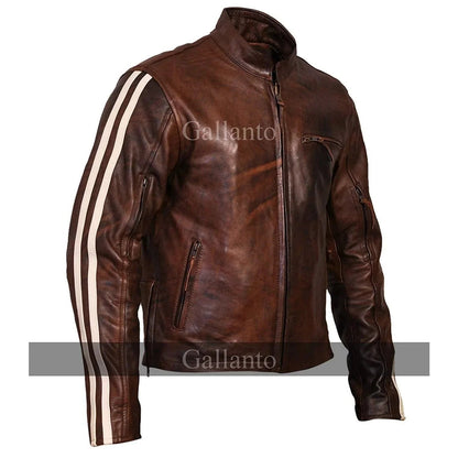 Leather Jacket Biker Jacket – Tivoli Retro Brown Cruiser Leather Jacket