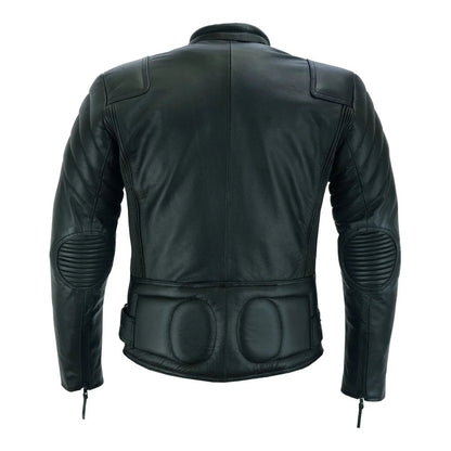 Limo Leather Jacket – Padded Armoured Motorcycle Biker Jacket