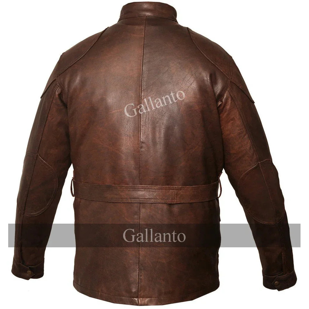men's biker jackets benjamin button premium long leather jacket