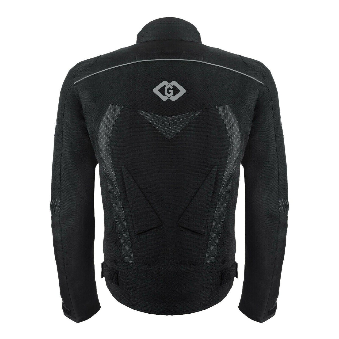 0620 mens fabric armoured motorcycle biker jacket -