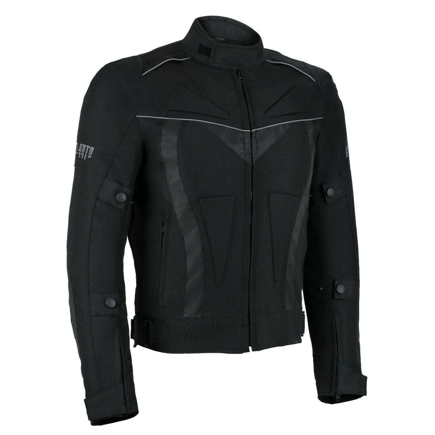 0620 mens fabric armoured motorcycle biker jacket -