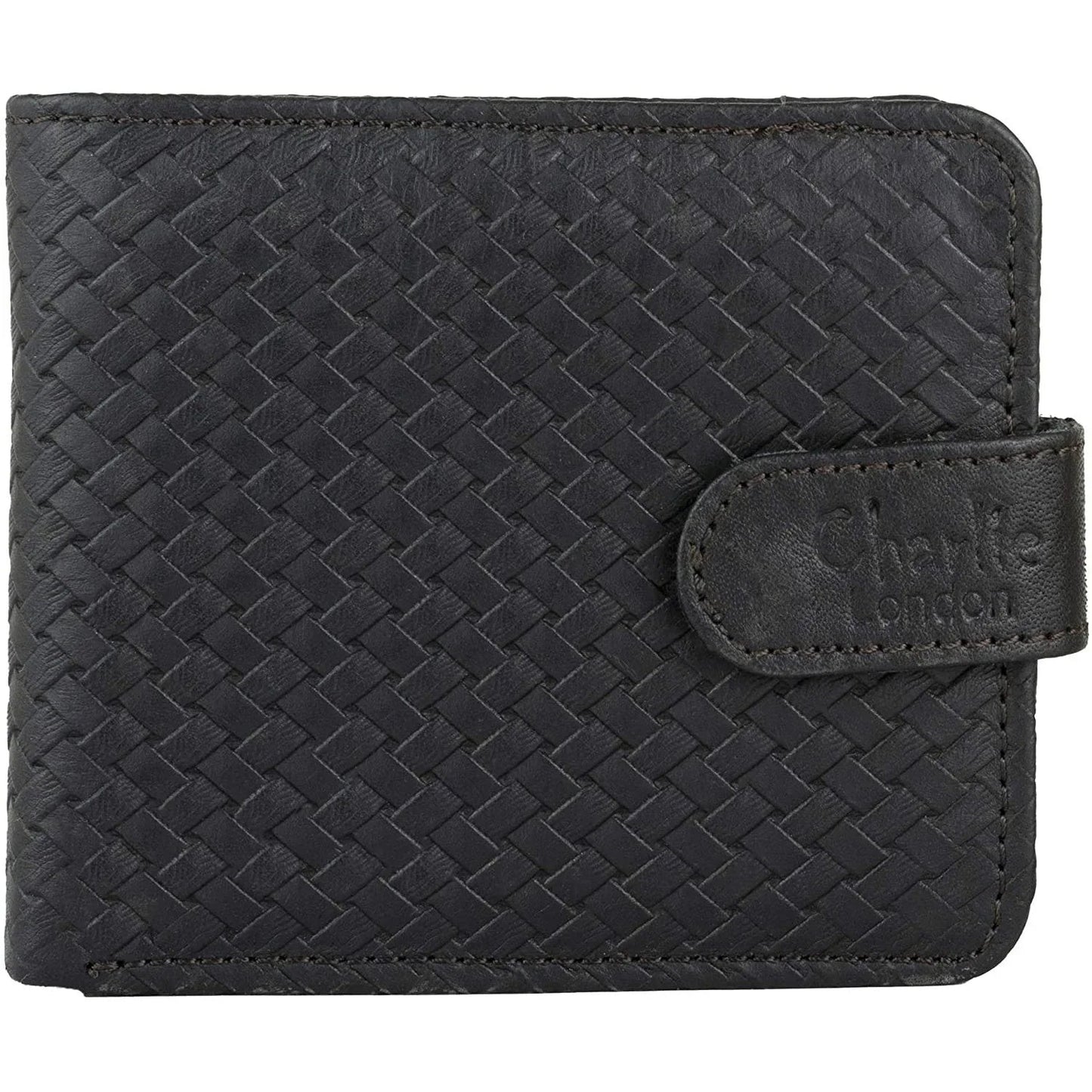 leather wallet rfid trifold genuine men's wallet with gift box