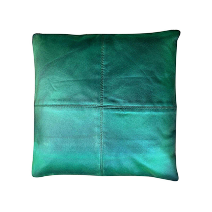 Metallic Genuine Leather Sofa Cushion Covers Luxury Look