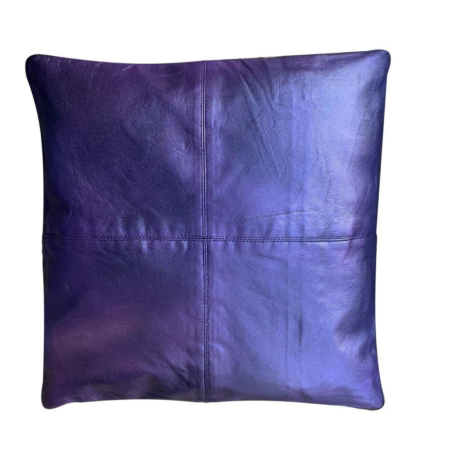 metallic genuine leather sofa cushion covers luxury look