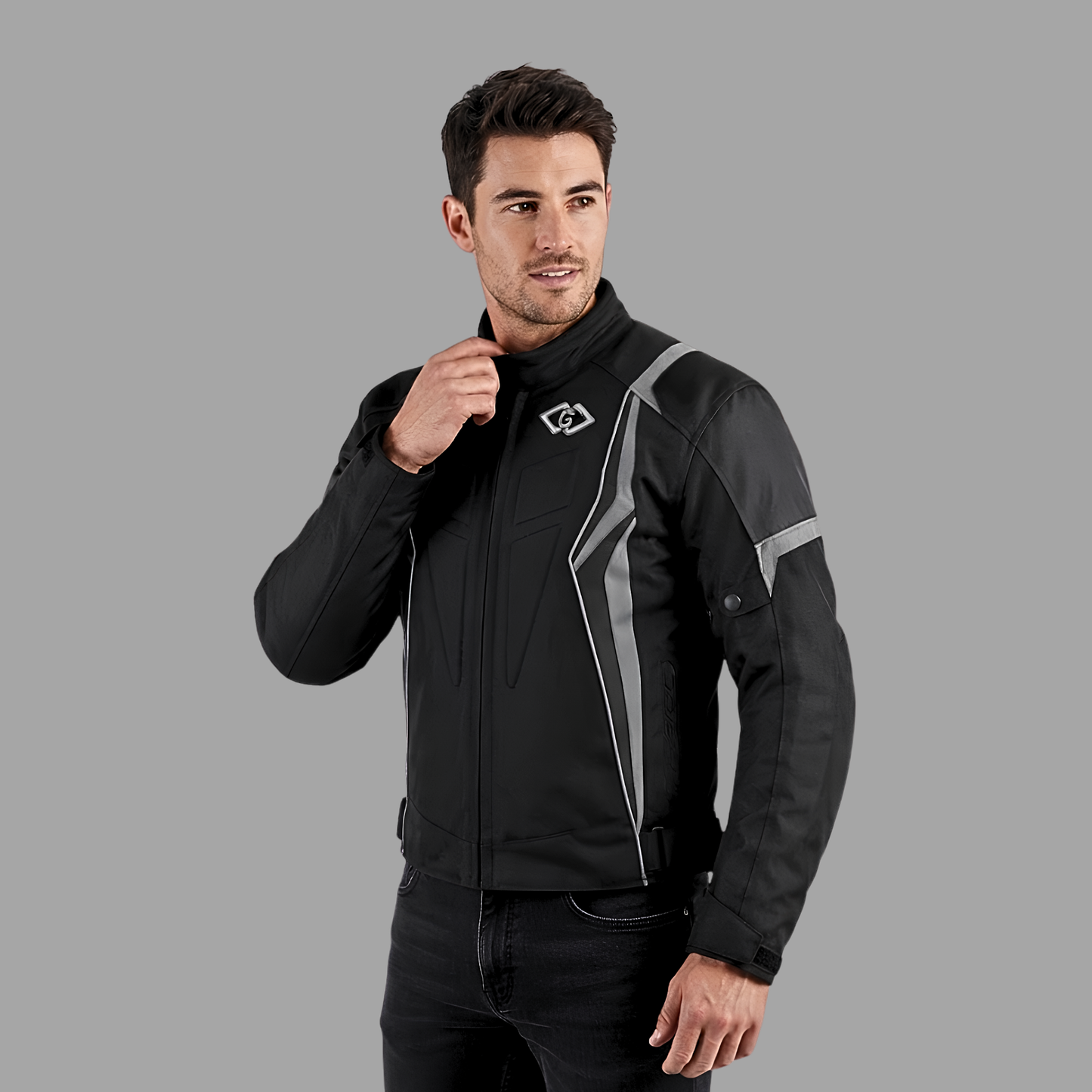 textile riding jacket for men – waterproof cordura ce armour