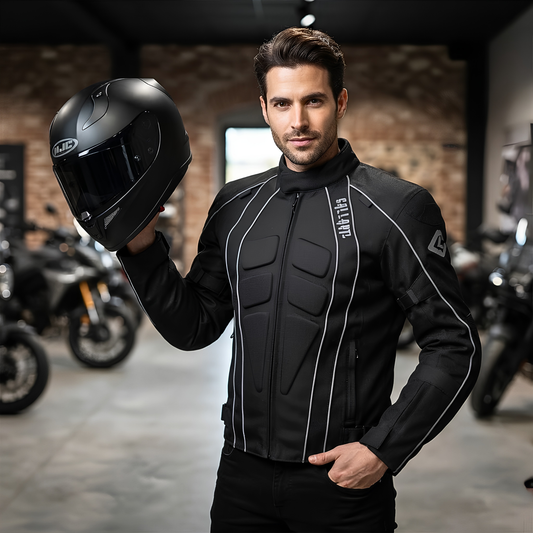 Men's Textile Moto Jacket Waterproof Armoured Riding Jacket