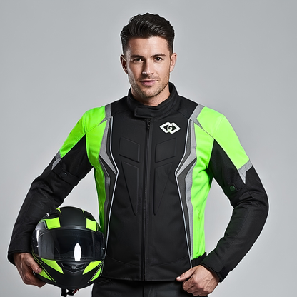 Textile Riding Jacket for Men – Waterproof Cordura CE Armour