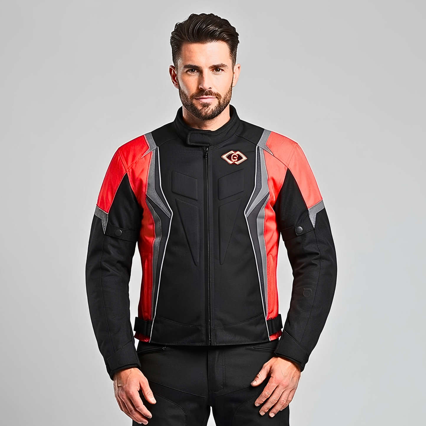 textile riding jacket for men – waterproof cordura ce armour