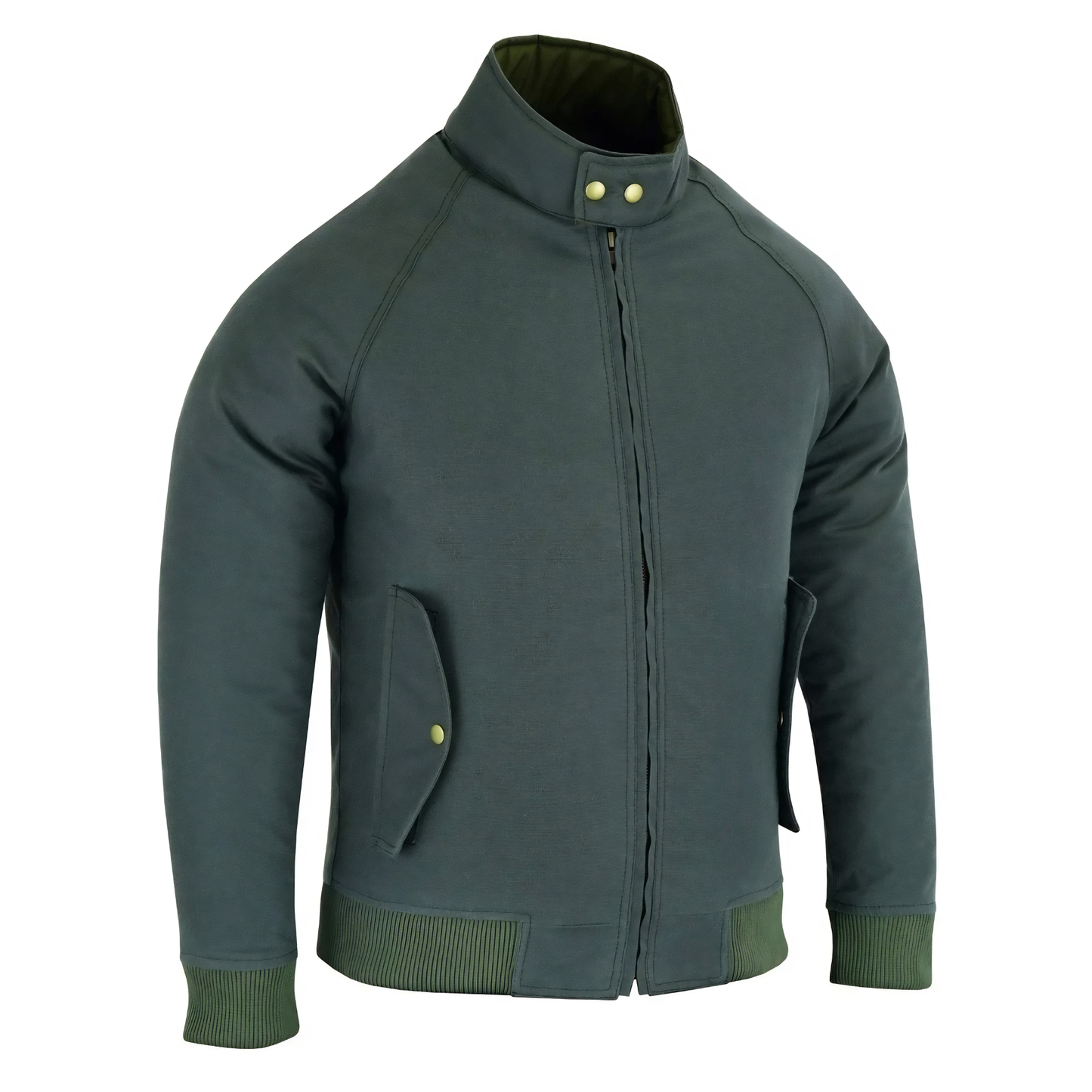 wax cotton armoured bomber jacket for men