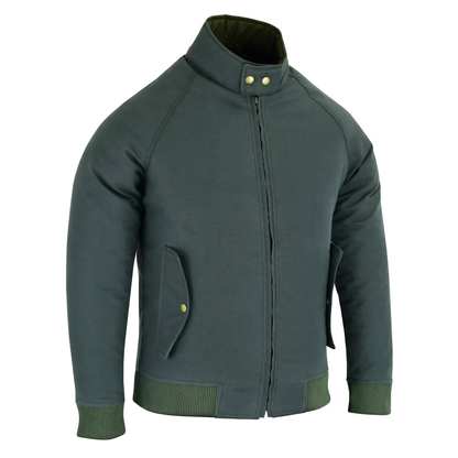 Wax Cotton Armoured Bomber Jacket for Men