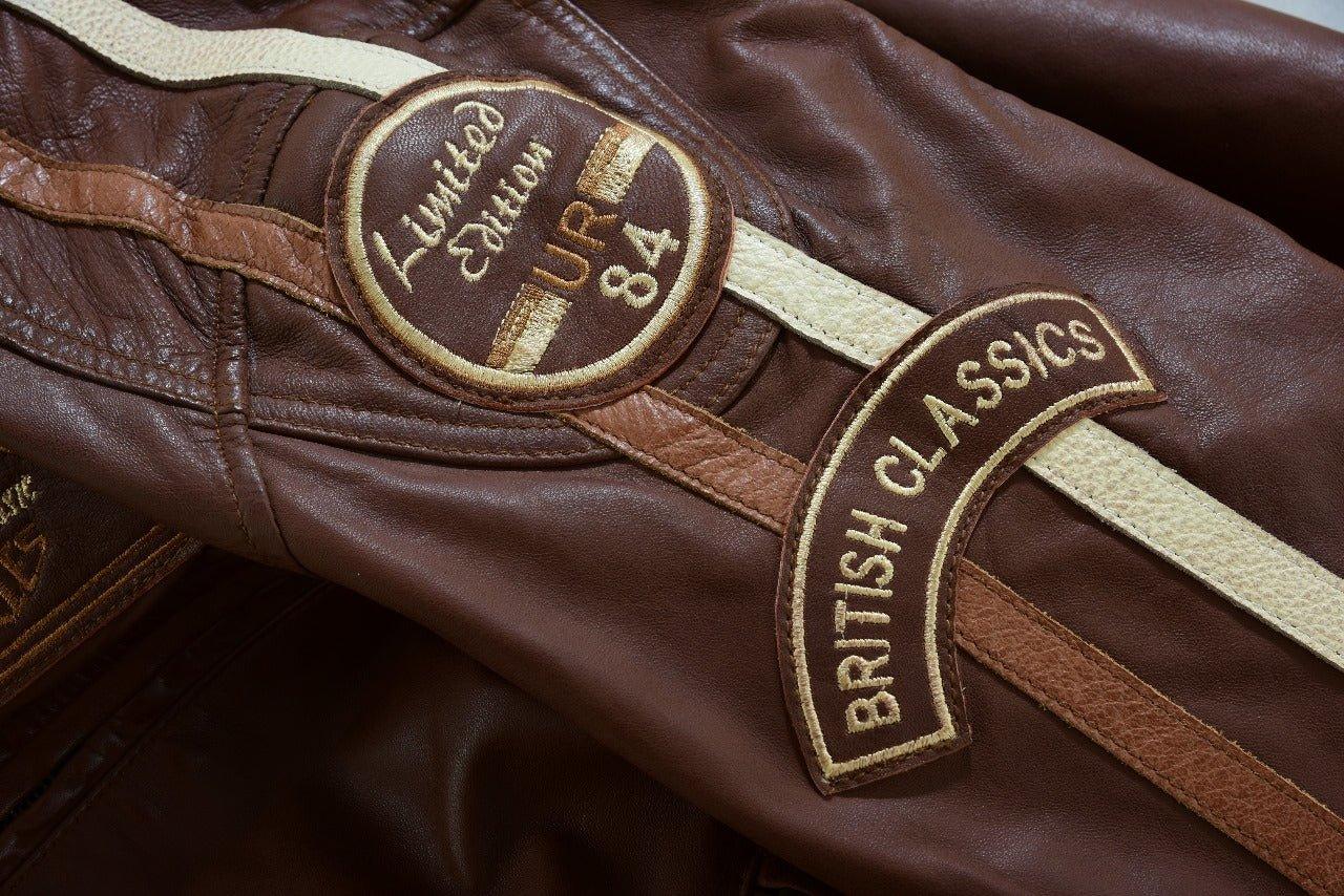 wax leather british motor jacket for men