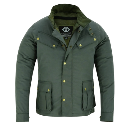 Zodiac Waxed Cotton Motorcycle Textile Biker Jacket