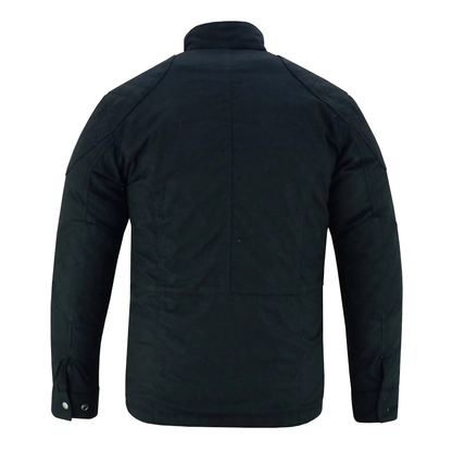 Waxed Cotton Biker Jacket – Vintage Armoured Motorcycle Coat