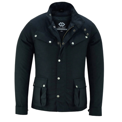 Zodiac Waxed Cotton Motorcycle Textile Biker Jacket