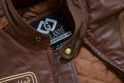 Wax Leather British Motor Jacket for Men