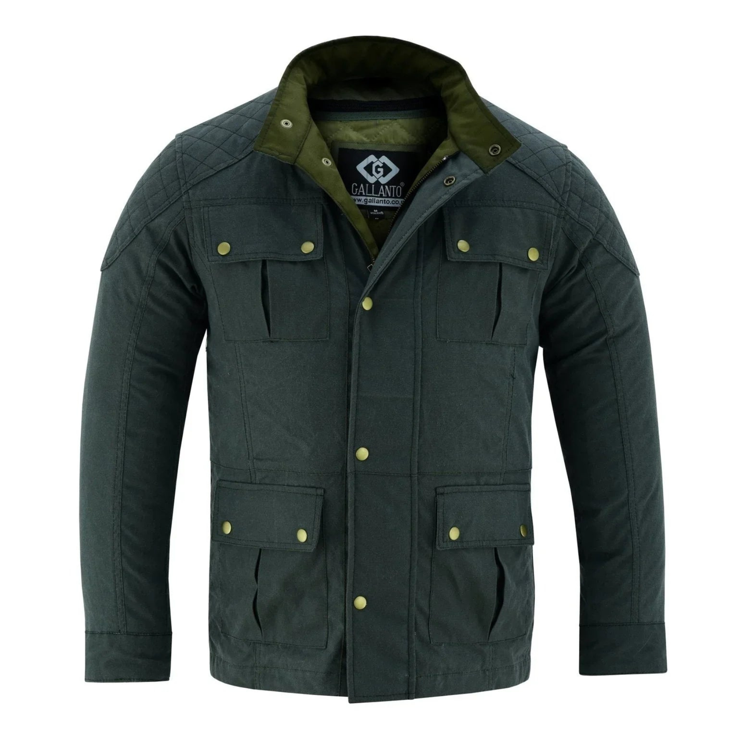 waxed cotton biker jacket – vintage armoured motorcycle coat