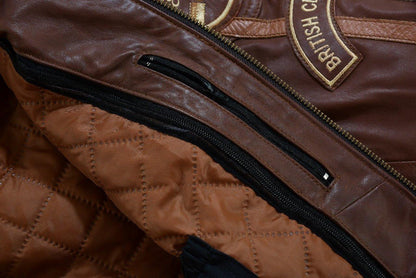 Wax Leather British Motor Jacket for Men