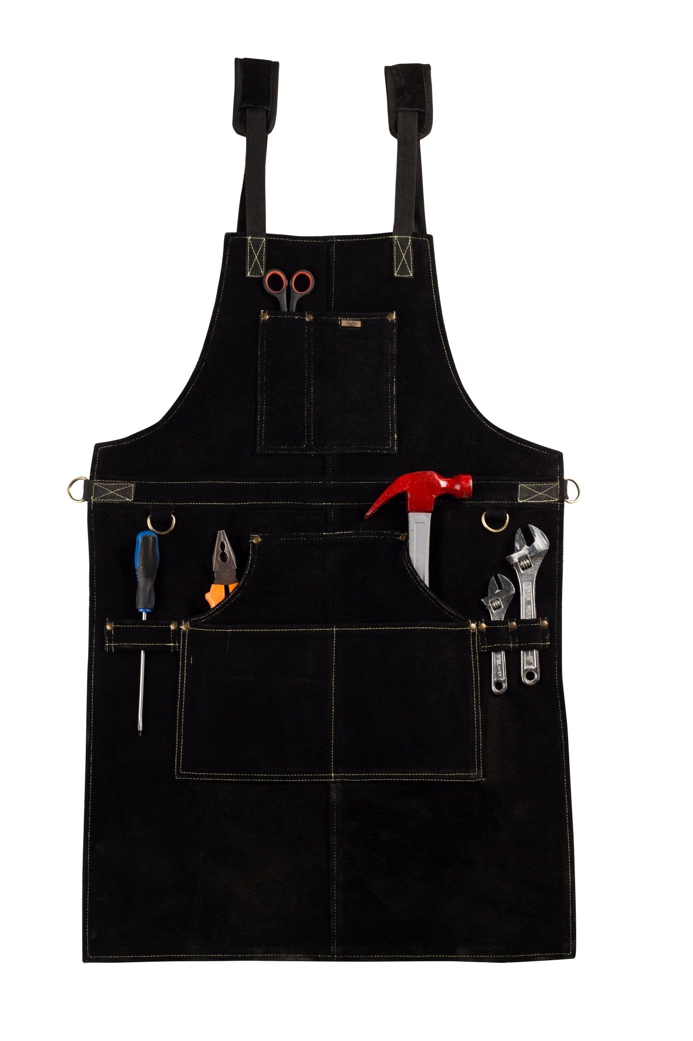 cowhide leather tool apron | heavy duty ideal for workshop workers