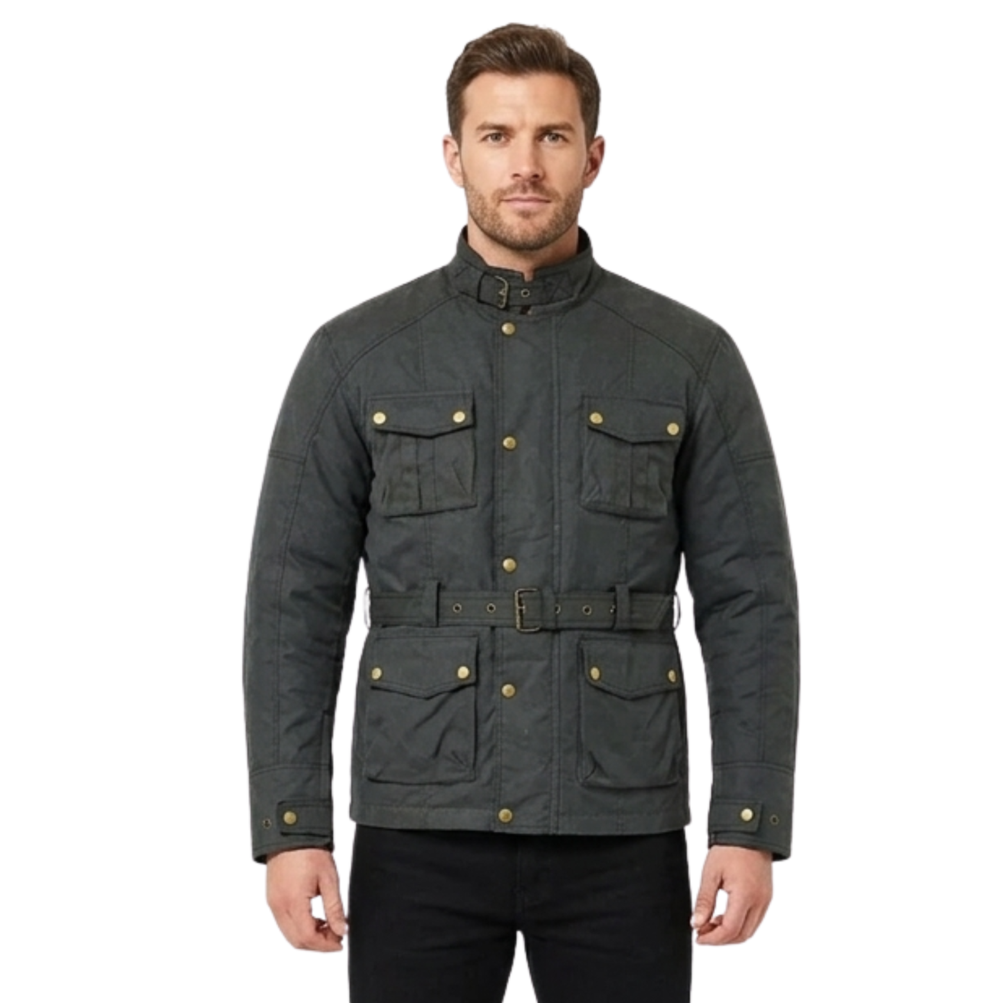 mens waterproof jacket – wax cotton armoured motorcycle jacket