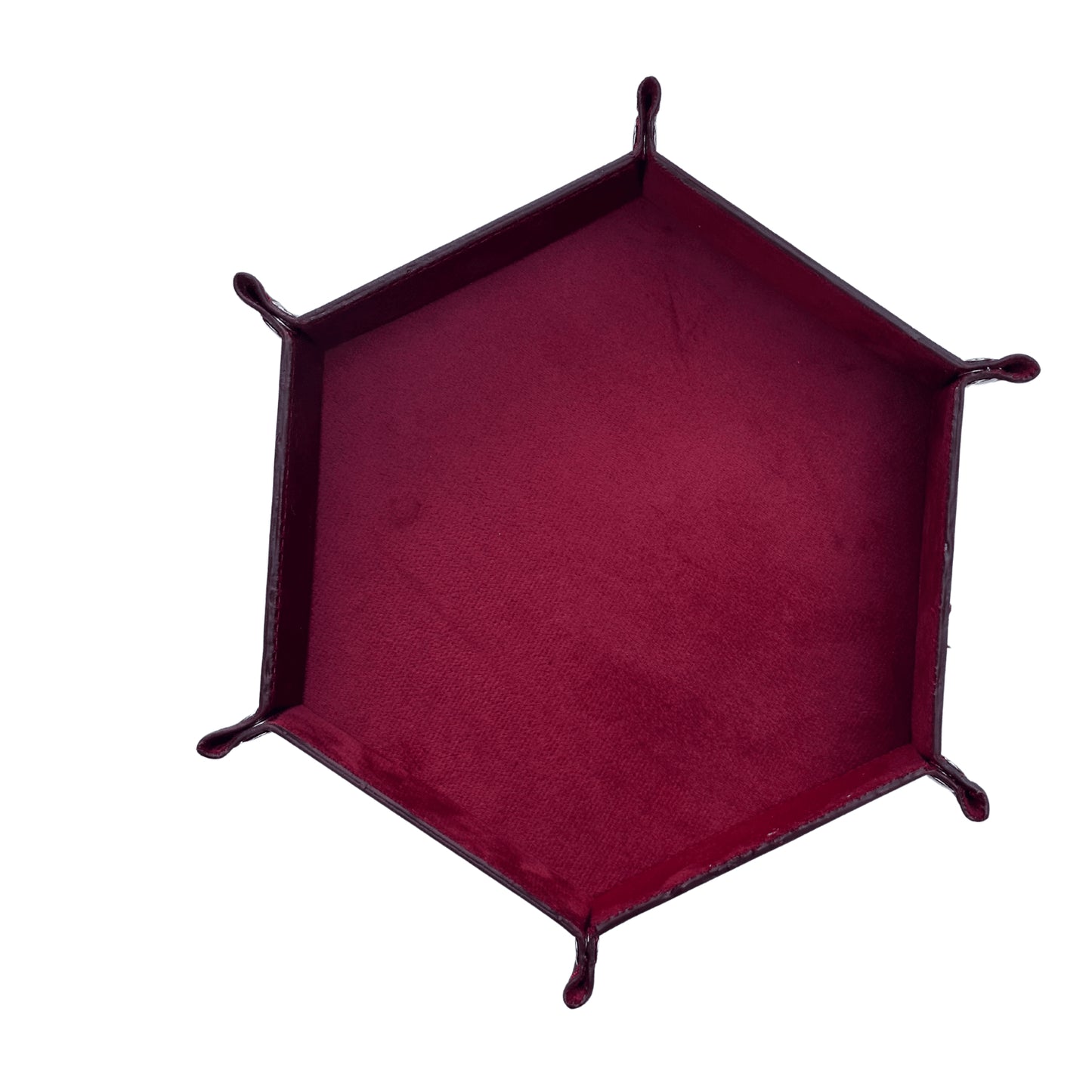 premium genuine leather hexagonal valet tray for modern organisation