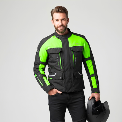 Textile Motorcycle Jacket Waterproof CE Armoured Touring Jacket