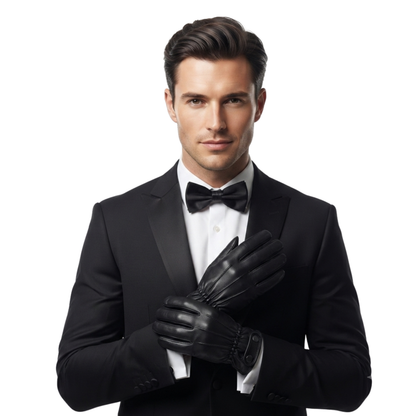 Leather Gloves – Soft Sheepskin Winter Touchscreen Gloves for Men