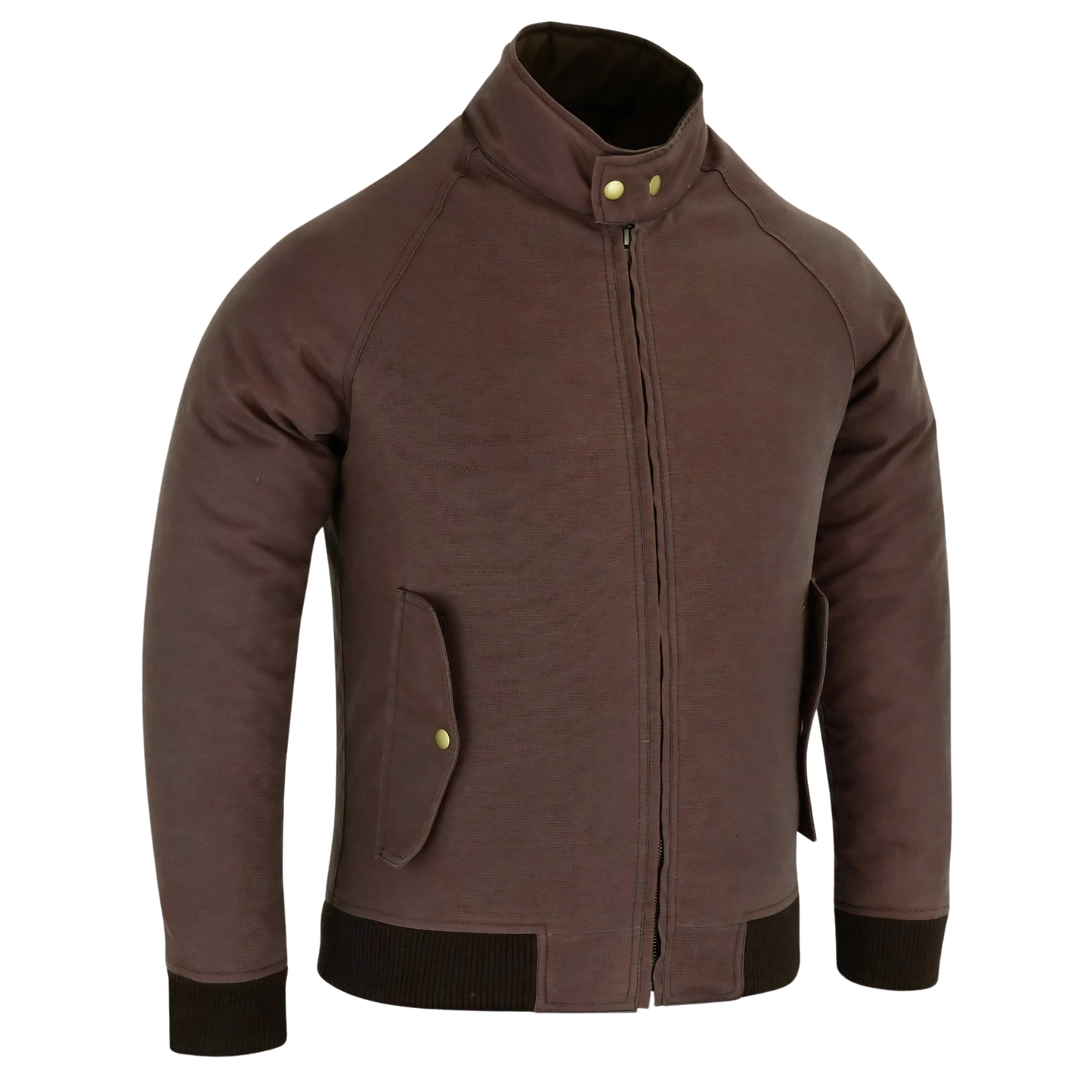 wax cotton armoured bomber jacket for men